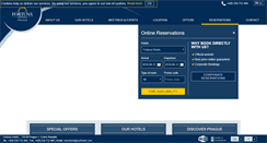 Desktop Screenshot of fortunahotels.cz